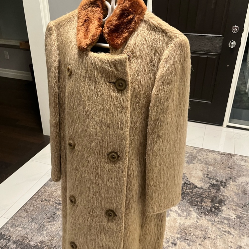 Vintage 1960s mod twiggy London look coat size medium Monty made in Argentina